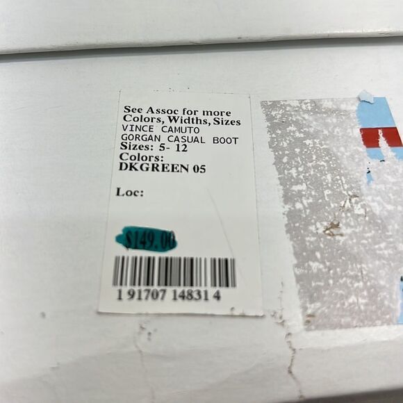 Vince Camuto Gorgan Casual Ankle Boots- Dark Green- Size 7.5 M- New - Picture 6 of 7